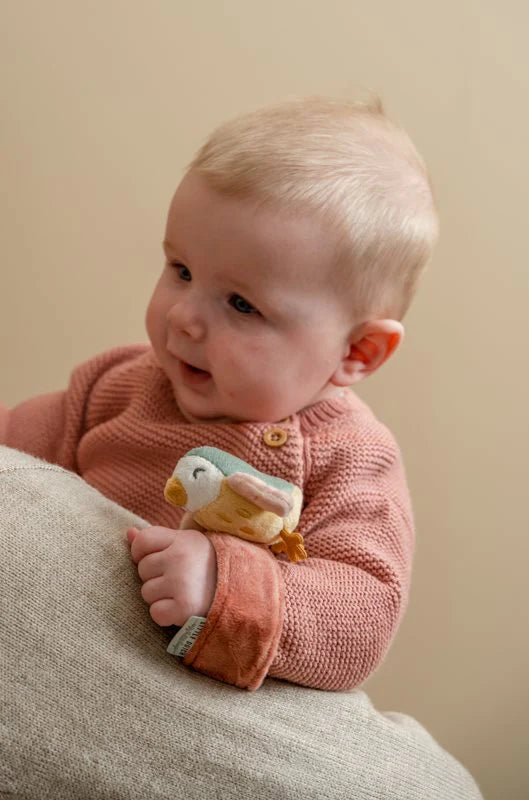 צמיד רעשן ציפורה FLOWERS AND BUTTERFLIES