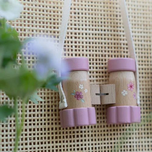 משקפת עץ – ורוד – גן פיות