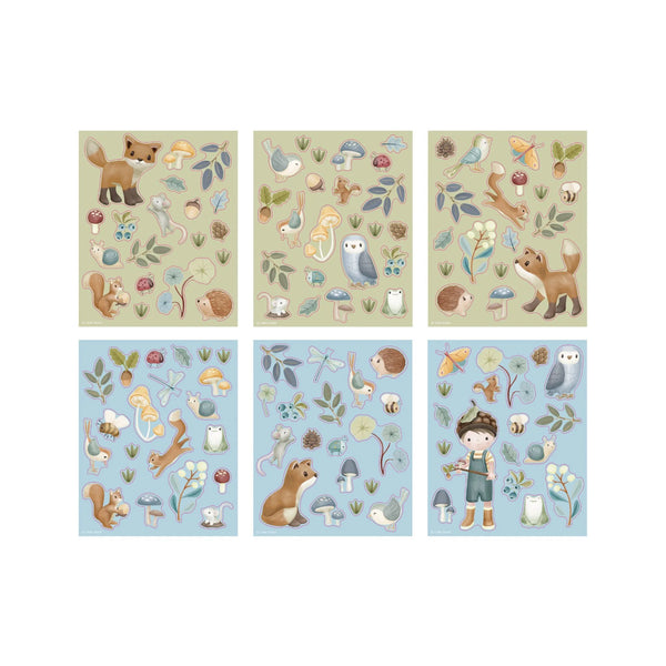 סט מדבקות עם חיות – חברי יער Forest Friends