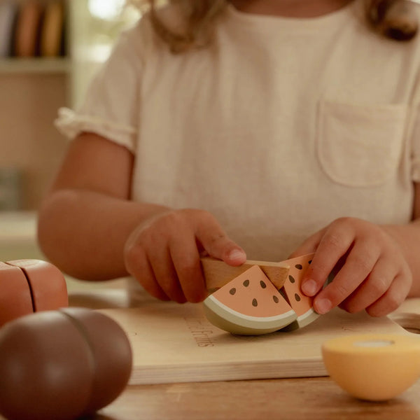 סט פירות לחיתוך מעץ