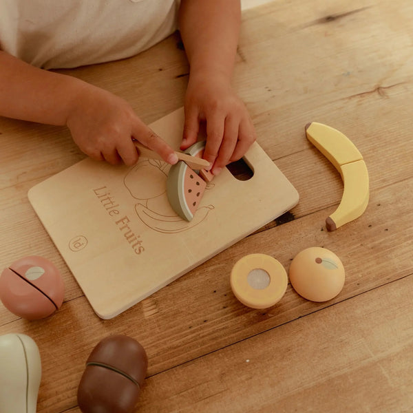 סט פירות לחיתוך מעץ