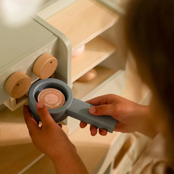 פינת קפה מעץ