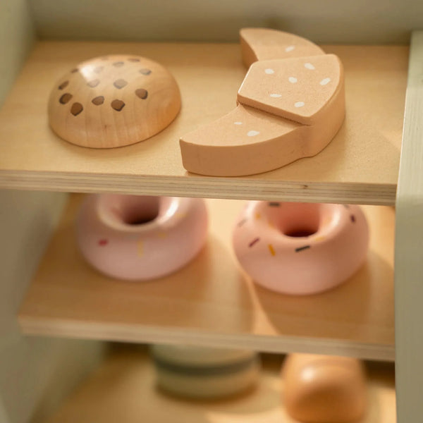 פינת קפה מעץ