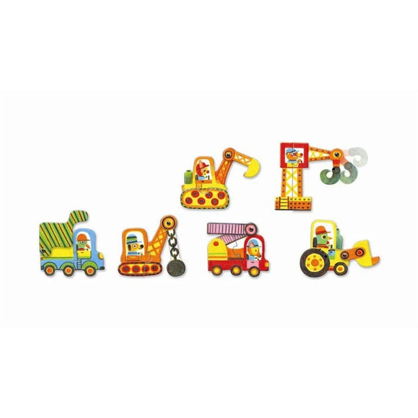 פאזל  2 חלקים - מכוניות בתנועה