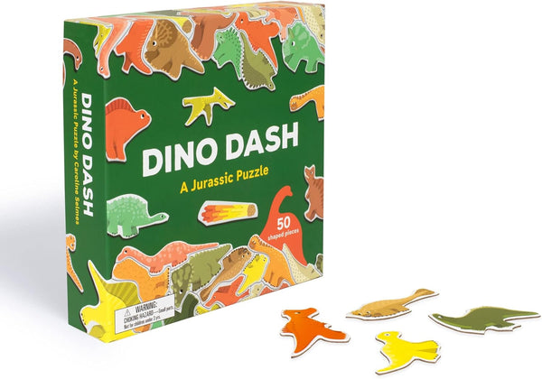 Laurence King Dino Dash: פאזל יורה עם 50 חלקים מעוצבים