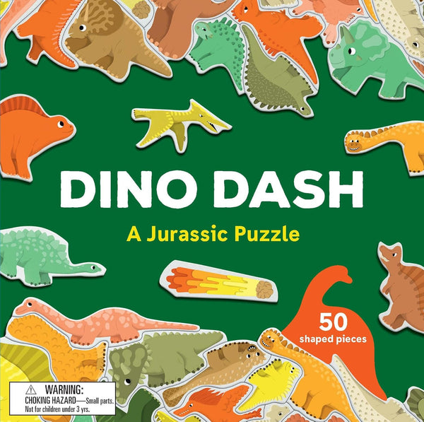 Laurence King Dino Dash: פאזל יורה עם 50 חלקים מעוצבים