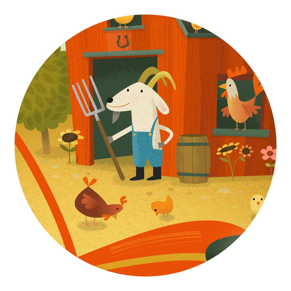 פאזל 16 חלקים - טרקטוריסט