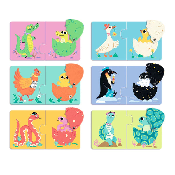 פאזל דואו - חיות מטילות