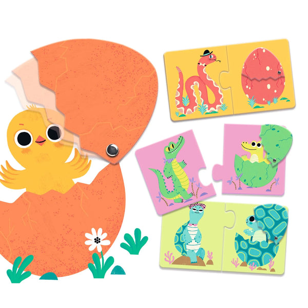 פאזל דואו - חיות מטילות