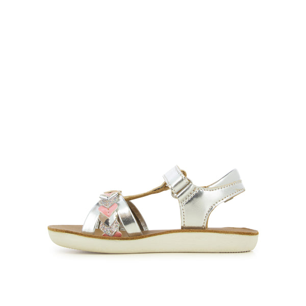 סנדלים GOA TRESSE LOVE SILVER