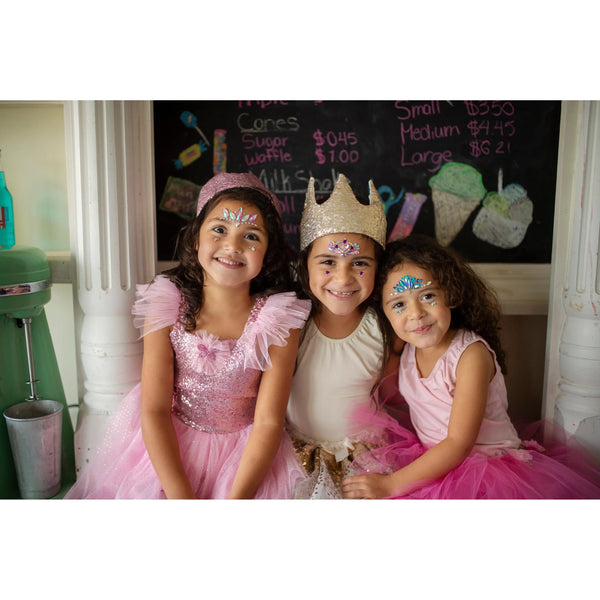 מדבקות קריסטל לפנים בת ים אוקיאנית