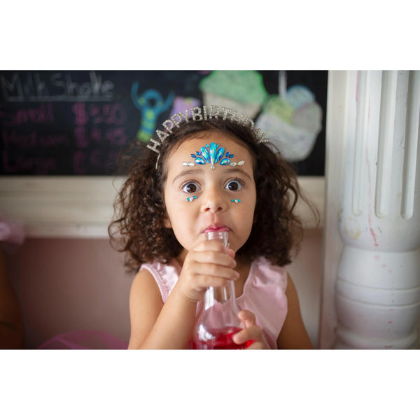 מדבקות קריסטל לפנים בת ים אוקיאנית