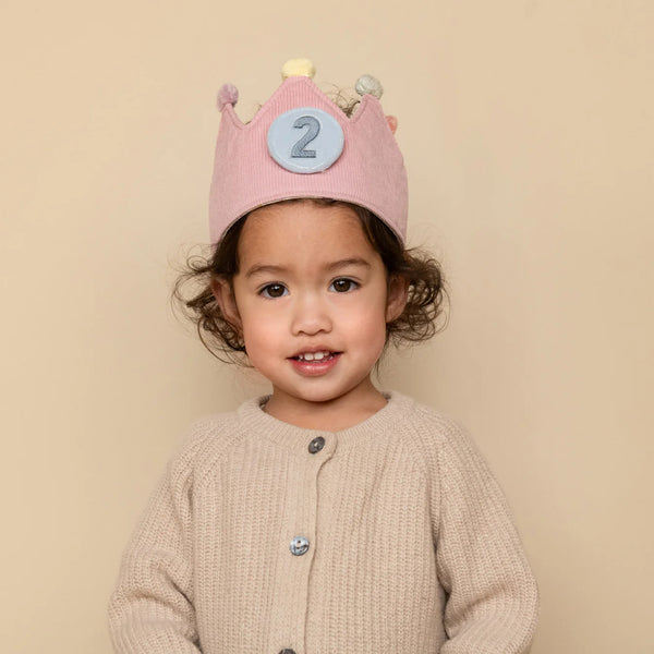 כתר יום הולדת עם מספרים – ורוד