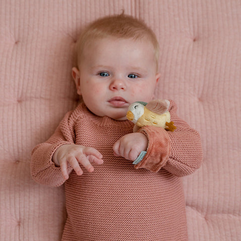 צמיד רעשן ציפורה FLOWERS AND BUTTERFLIES