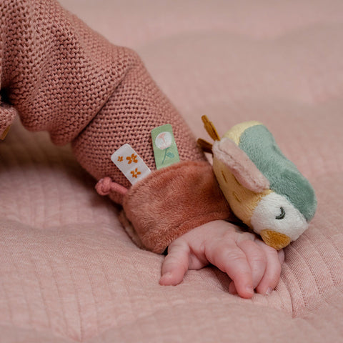 צמיד רעשן ציפורה FLOWERS AND BUTTERFLIES