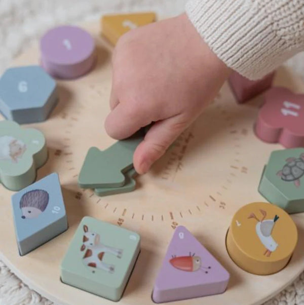 פאזל שעון עץ חינוכי