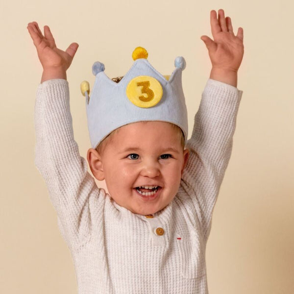 כתר יום הולדת עם מספרים – כחול