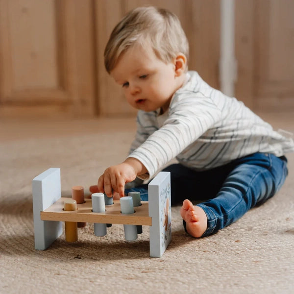 ספסל דפיקה עץ - חברי היער