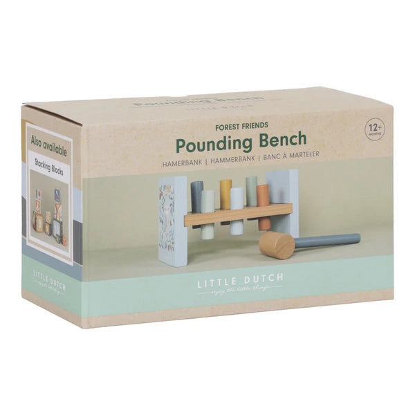 ספסל דפיקה עץ - חברי היער