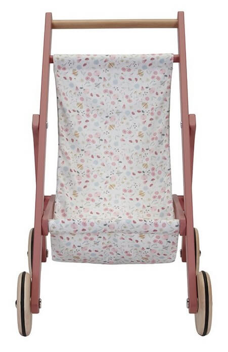 עגלת בובות – פרחים ופרפרים