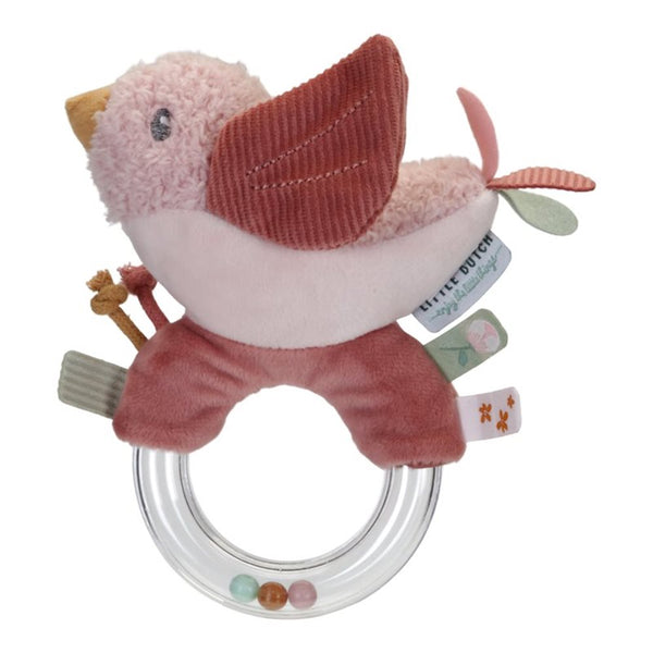 Ring rattle pink bird LD