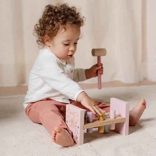 ספסל דפיקה עץ – Fairy Garden