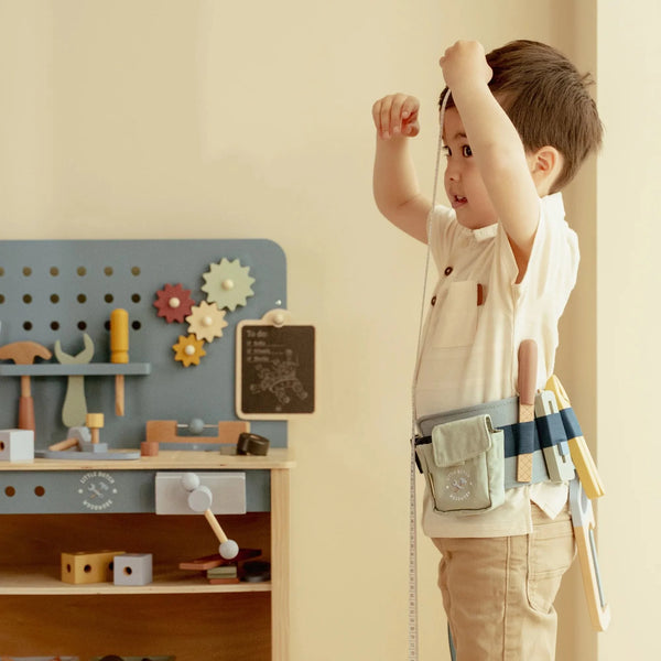 חגורת כלים מעץ – כחול