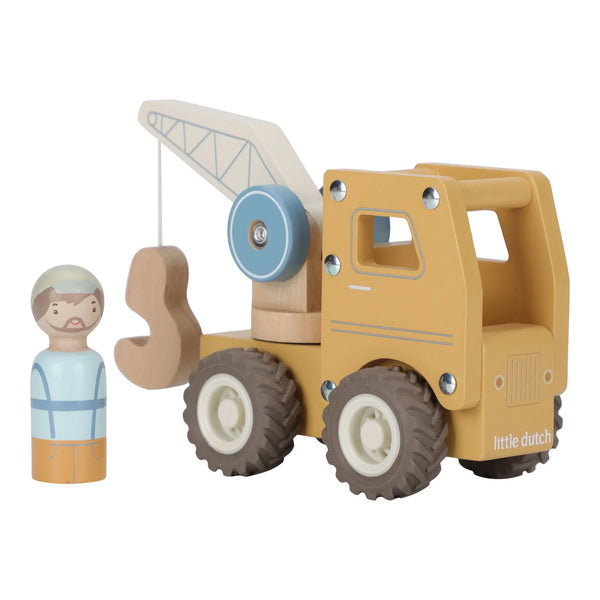 מנוף עץ עם זרוע מסתובבת