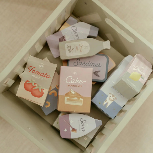 עגלת קניות מעץ – ירוק – Essentials