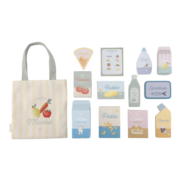 עגלת קניות מעץ – ירוק – Essentials