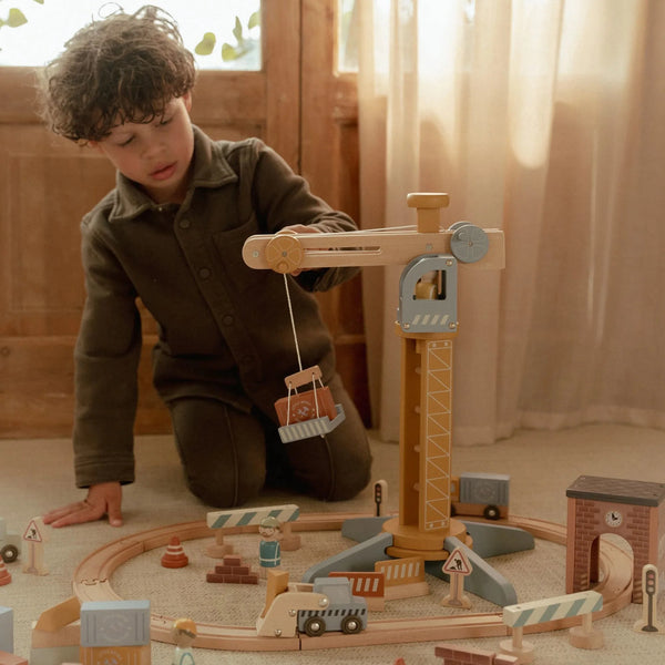 מנוף עץ – צבעוני