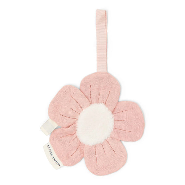 מחזיק מוצץ ורוד – פרח – גן פיות