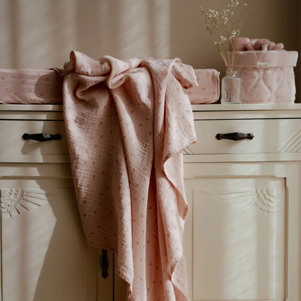 חיתול מוסלין 120*120 ס"מ – ורוד – Essentials