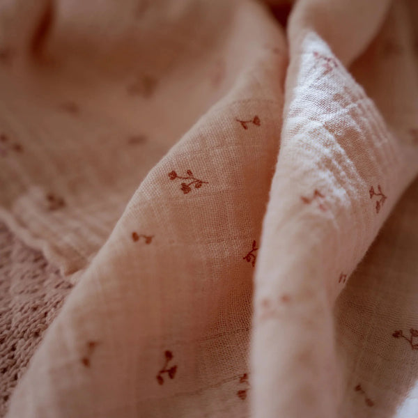 חיתול מוסלין 120*120 ס"מ – ורוד – Essentials