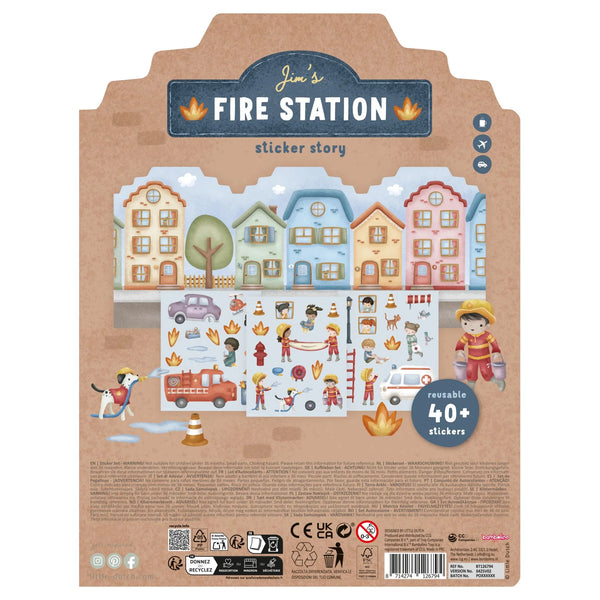 ספר מדבקות – Jim's Firestation