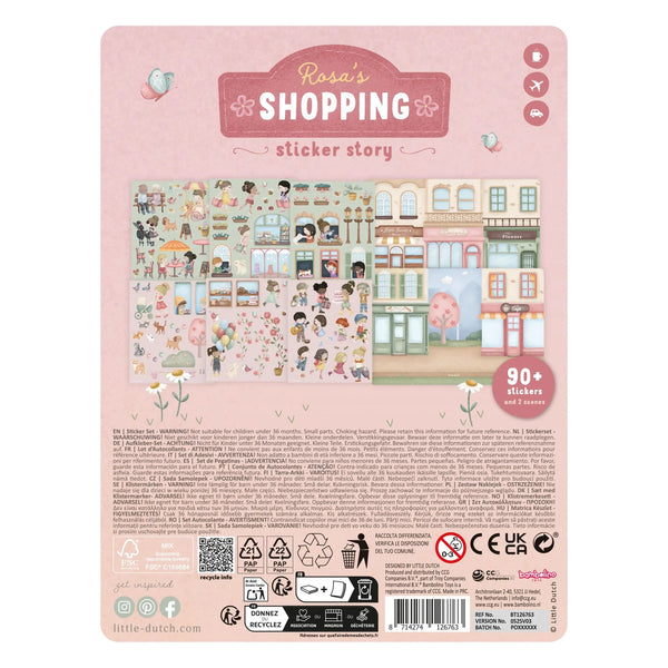 ספר מדבקות – Rosa's Shopping