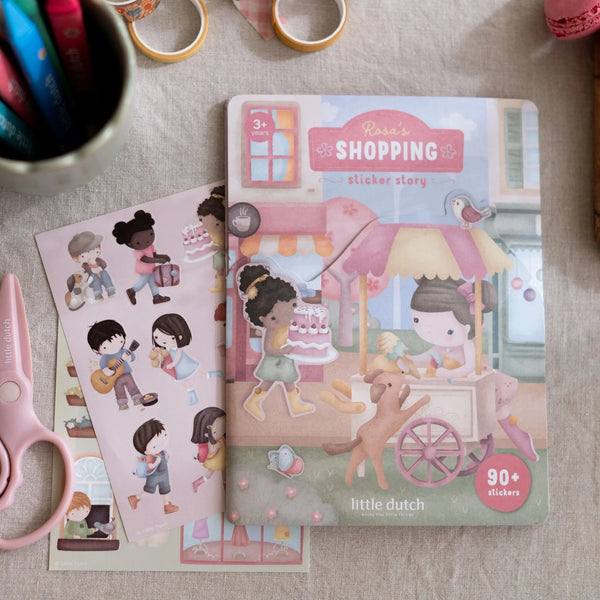 ספר מדבקות – Rosa's Shopping