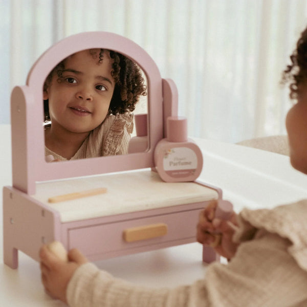 שולחן איפור מעץ