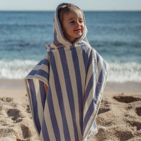 פונצ'ו מגבת DREAMY PURPLE STRIPE