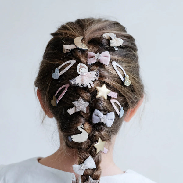 סט 4 קליפסים לשיער – אגם הברבורים