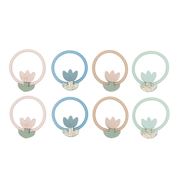 סט 8 מיני גומיות לשיער – צִבעוֹנִי