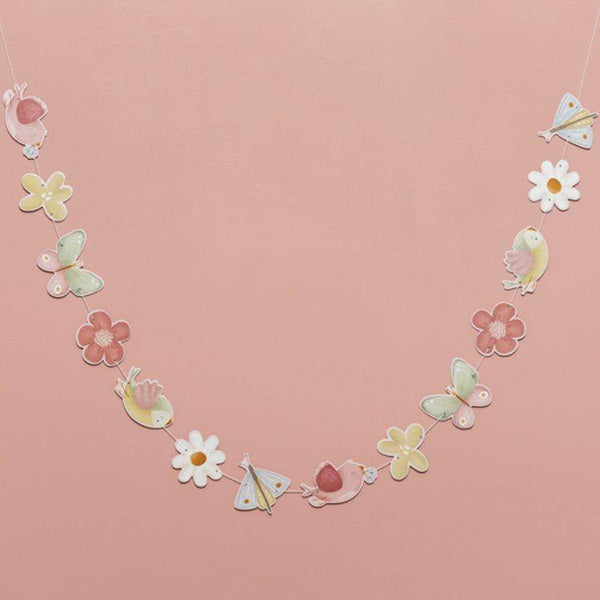 גרלנד – פרחים ופרפרים