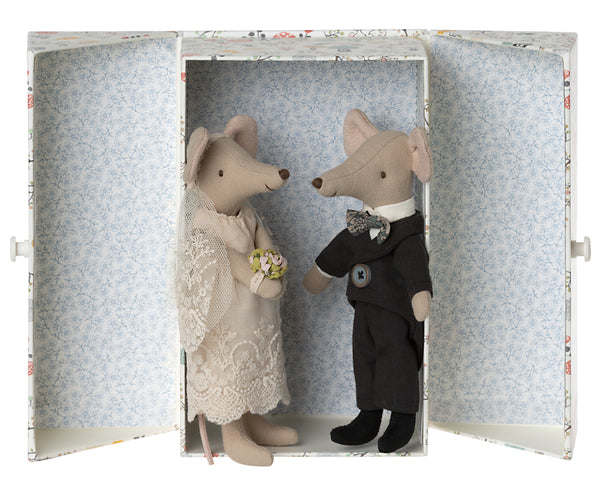 Wedding mice Maileg couple in box - mom and dad