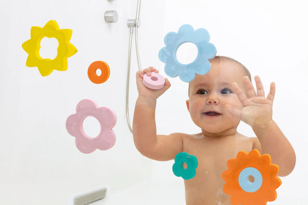 פאזל לאמבטיה – פרחי רטרו