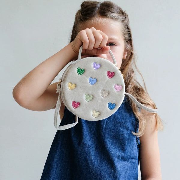 תיק לבבות צבעוני