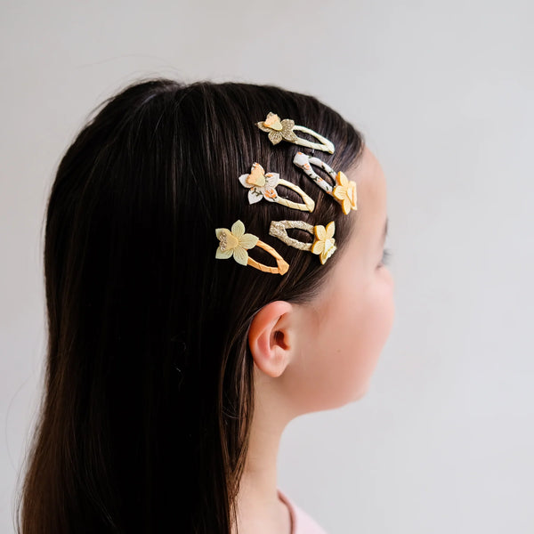 סט סיכות שיער מיני נרקיס