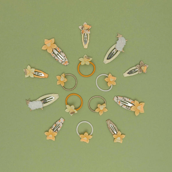 סט סיכות שיער מיני נרקיס