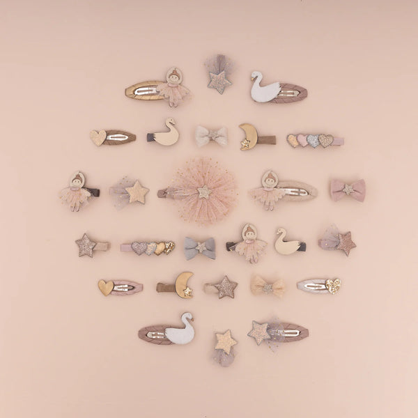 סט 4 קליפסים לשיער – אגם הברבורים