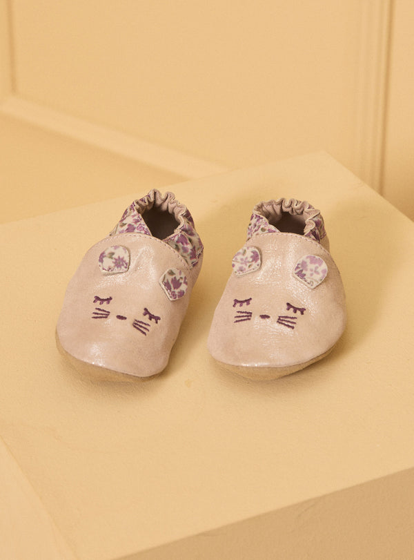 BABY GIRL LEATHER SLIPPERS LAJADE