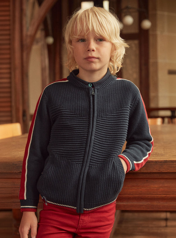 LITTLE BOY CARDIGAN LOGILAGE